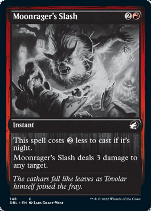 Moonrager's Slash (Innistrad: Double Feature) Light Play