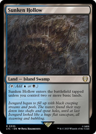 Sunken Hollow (Commander: The Lord of the Rings: Tales of Middle-earth) Near Mint