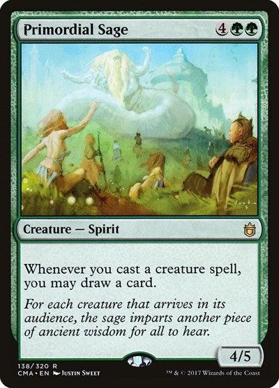 Primordial Sage (Commander Anthology) Medium Play