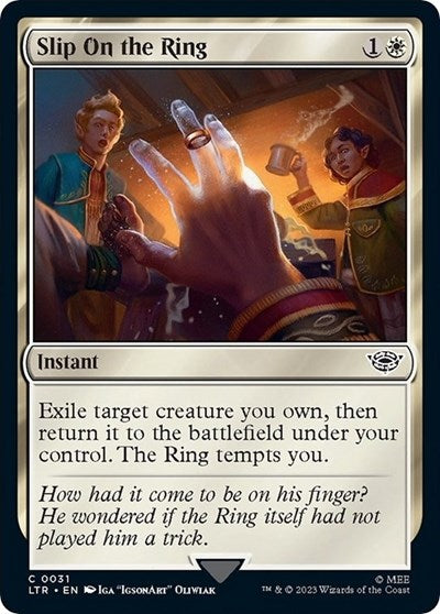 Slip on the Ring (Universes Beyond: The Lord of the Rings: Tales of Middle-earth) Light Play Foil