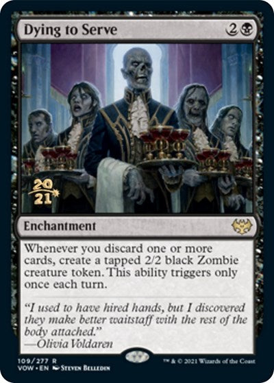 Dying to Serve (Promos: Prerelease Cards) Light Play Foil