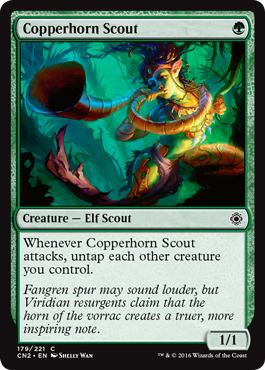 Copperhorn Scout (Conspiracy: Take the Crown) Light Play Foil