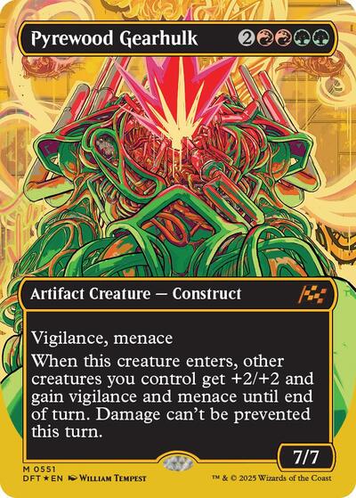 Pyrewood Gearhulk (Borderless) (First-Place Foil) (Aetherdrift) Near Mint Foil