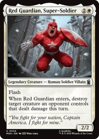 Red Guardian, Super-Soldier (Marvel Super Heroes) Near Mint Foil