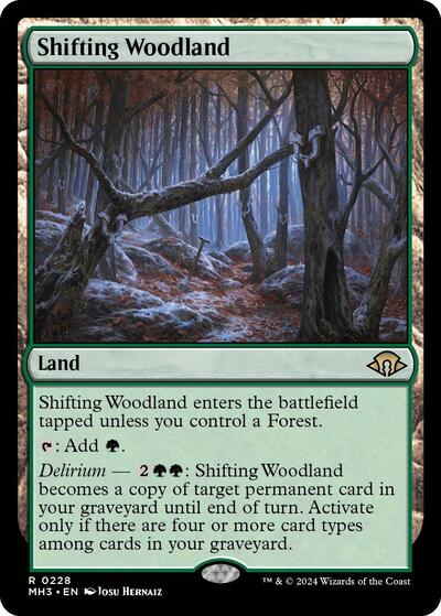 Shifting Woodland (Modern Horizons 3) Heavy Play