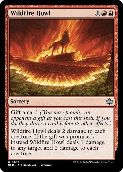 Wildfire Howl (Bloomburrow) Near Mint Foil