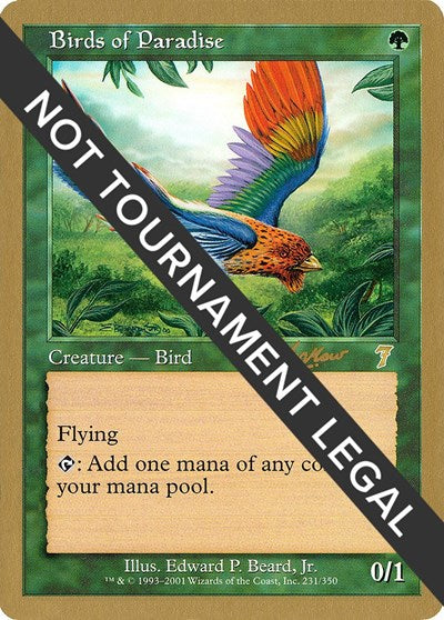 Birds of Paradise - 2002 Sim Han How (7ED) (World Championship Decks) Medium Play