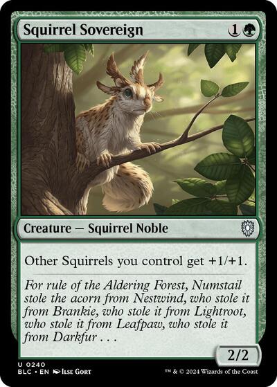 Squirrel Sovereign (Commander: Bloomburrow) Light Play