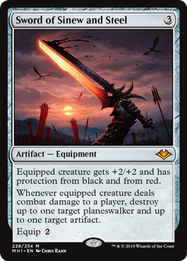 Sword of Sinew and Steel (Modern Horizons) Medium Play Foil