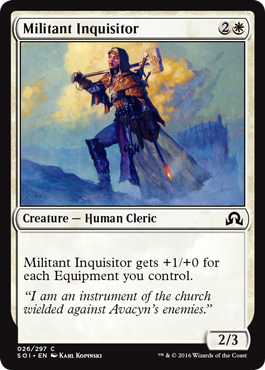 Militant Inquisitor (Shadows Over Innistrad) Medium Play Foil