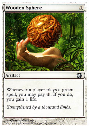Wooden Sphere (8th Edition) Medium Play Foil
