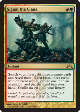 Signal the Clans (Gatecrash) Light Play Foil