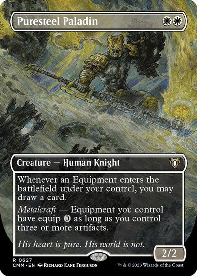 Puresteel Paladin (Borderless) (Commander Masters) Near Mint
