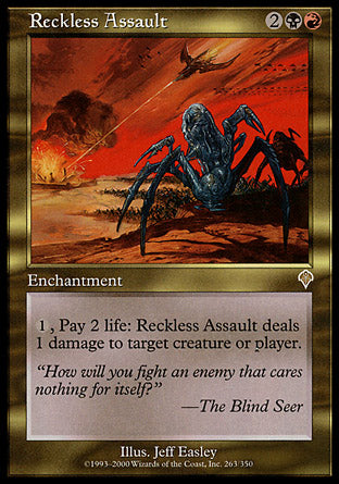 Reckless Assault (Invasion) Medium Play Foil