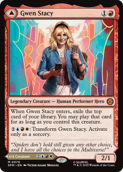 Gwen Stacy (Marvel's Spider-Man) Near Mint Foil