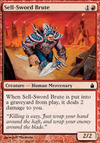 Sell-Sword Brute (Ravnica) Light Play Foil