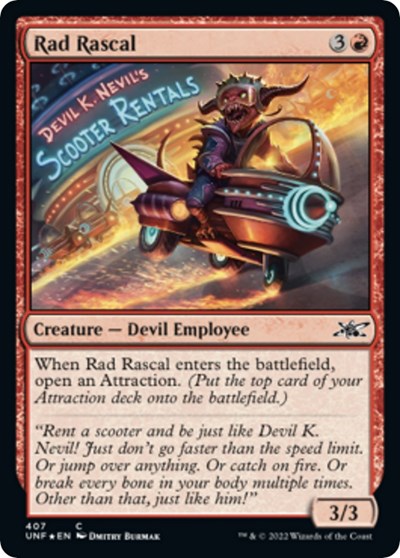 Rad Rascal (Galaxy Foil) (Unfinity) Light Play Foil