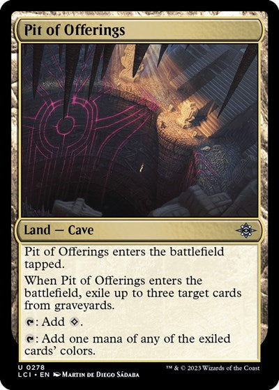 Pit of Offerings (The Lost Caverns of Ixalan) Near Mint Foil