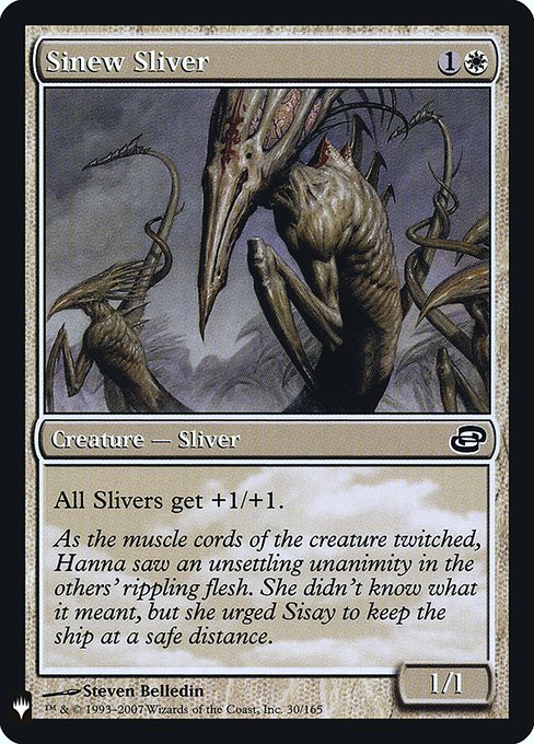 Sinew Sliver (Mystery Booster Retail Edition Foils) Medium Play Foil
