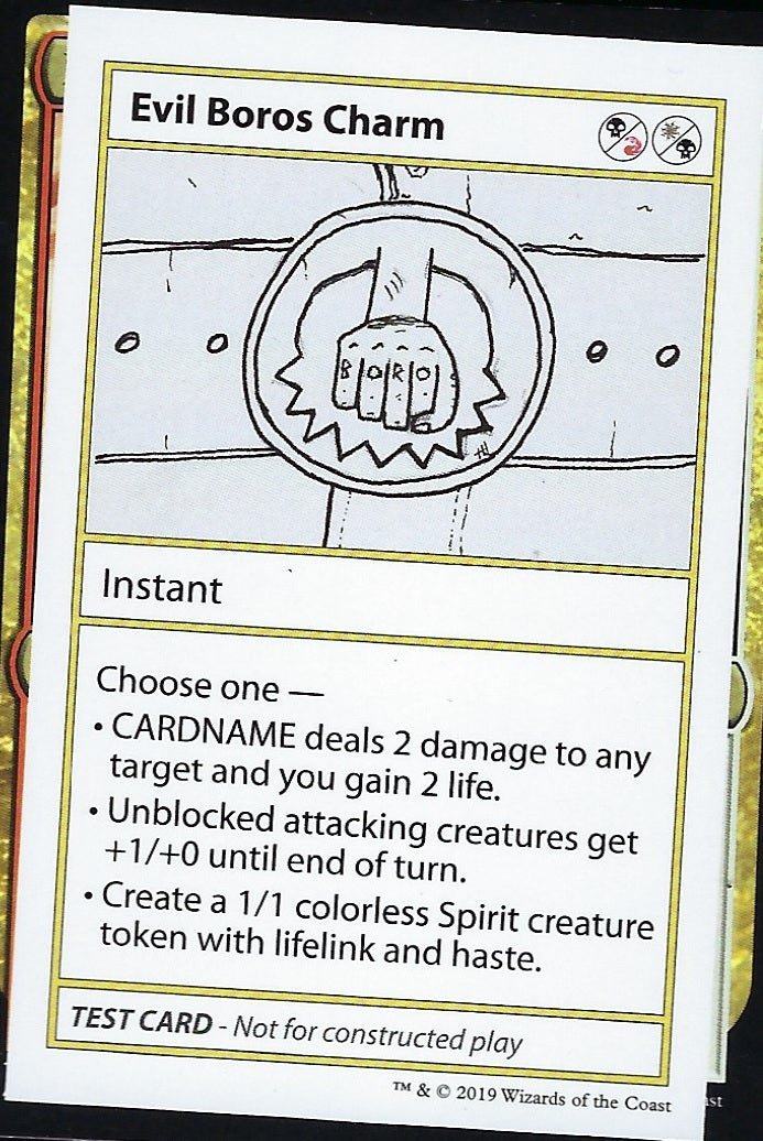 Evil Boros Charm (Mystery Booster Test Print) Light Play