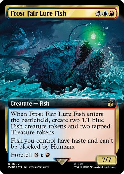 Frost Fair Lure Fish (Extended Art) (Surge Foil) (Universes Beyond: Doctor Who) Near Mint Foil