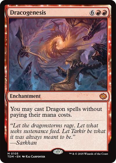 Dracogenesis (Tarkir: Dragonstorm) Near Mint Foil