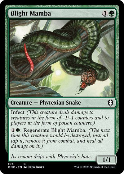 Blight Mamba (Commander: Phyrexia: All Will Be One) Light Play