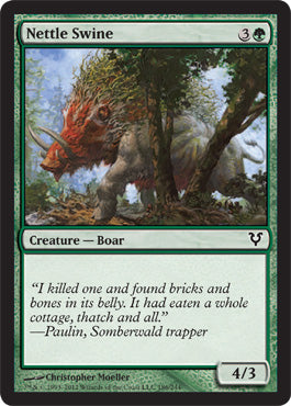 Nettle Swine (Avacyn Restored) Light Play Foil