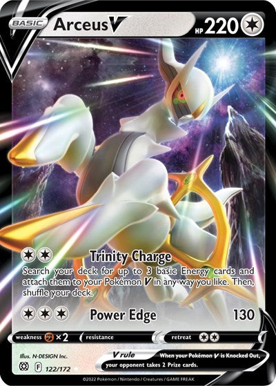 Arceus V (SWSH09: Brilliant Stars) Near Mint Holofoil