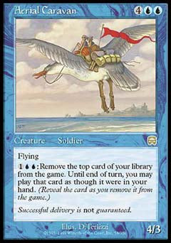 Aerial Caravan (Mercadian Masques) Light Play Foil