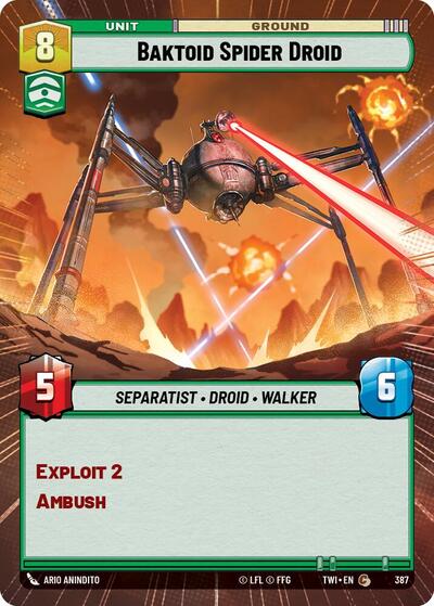 Baktoid Spider Droid (Hyperspace) (Twilight of the Republic) Near Mint Foil