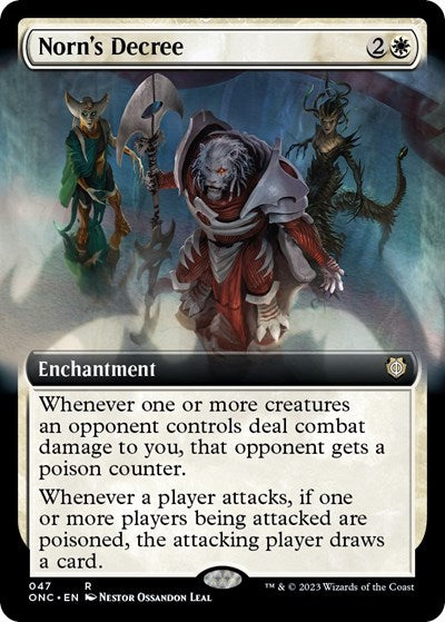 Norn's Decree (Extended Art) (Commander: Phyrexia: All Will Be One) Near Mint
