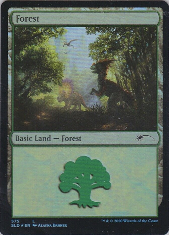 Forest 575 (Secret Lair) Light Play Foil