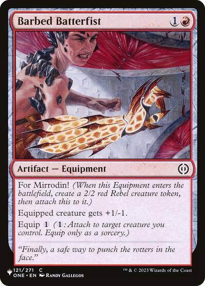 Barbed Batterfist (The List) Light Play