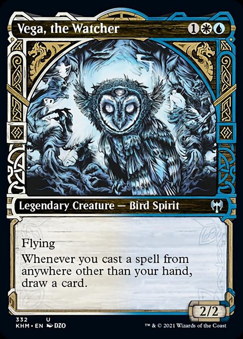 Vega, the Watcher (Showcase) (Kaldheim) Medium Play Foil