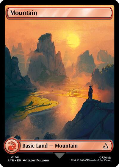 Mountain (0108) (Universes Beyond: Assassin's Creed) Light Play Foil