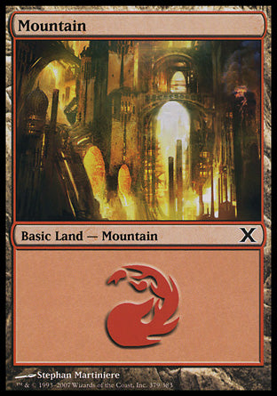 Mountain (379) (10th Edition) Medium Play