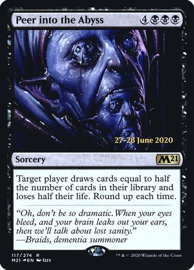 Peer into the Abyss (Promos: Prerelease Cards) Light Play Foil