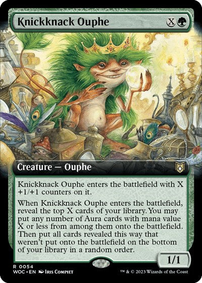 Knickknack Ouphe (Extended Art) (Commander: Wilds of Eldraine) Near Mint