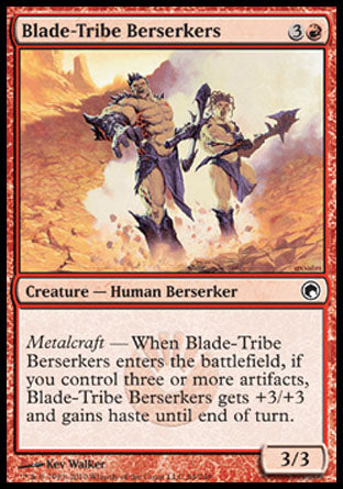 Blade-Tribe Berserkers (Scars of Mirrodin) Light Play Foil