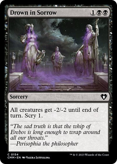 Drown in Sorrow (Commander Masters) Light Play Foil