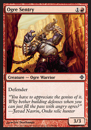 Ogre Sentry (Rise of the Eldrazi) Light Play Foil