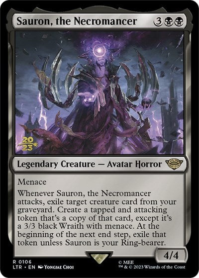 Sauron, the Necromancer (Promos: Prerelease Cards) Light Play Foil