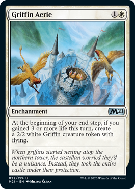 Griffin Aerie (Magic 2021 Core Set) Light Play Foil