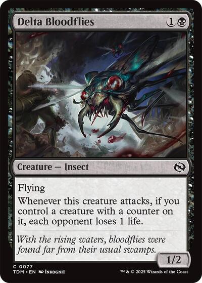 Delta Bloodflies (Tarkir: Dragonstorm) Medium Play