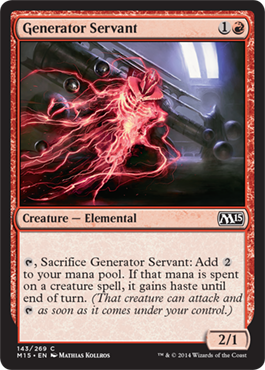 Generator Servant (Magic 2015 Core Set) Medium Play Foil
