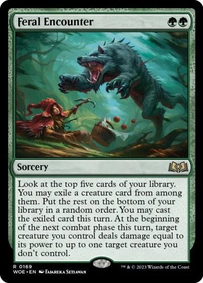 Feral Encounter (Wilds of Eldraine) Medium Play