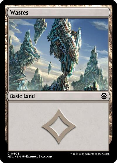 Wastes (Ripple Foil) (Commander: Modern Horizons 3) Light Play Foil
