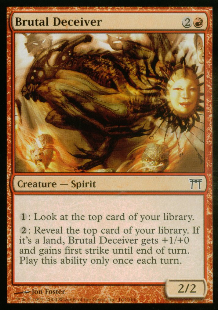 Brutal Deceiver (Champions of Kamigawa) Damaged / Poor