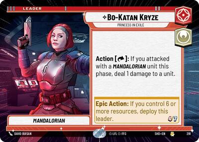 Bo-Katan Kryze Princess in Exile (Hyperspace) (Shadows of the Galaxy) Near Mint